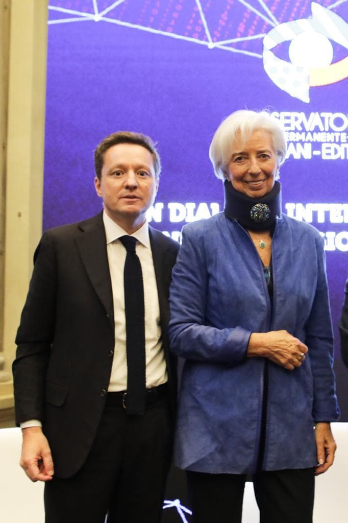 Christine Lagarde e Andrea Ceccherini Christine Lagarde e Andrea Ceccherini